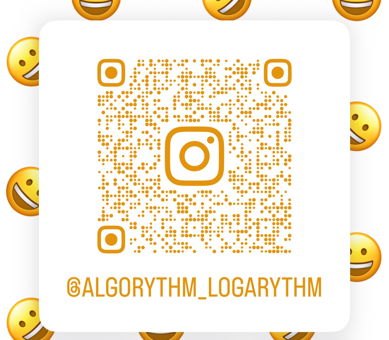 인스타그램 @algorythm_logarythm QR 코드